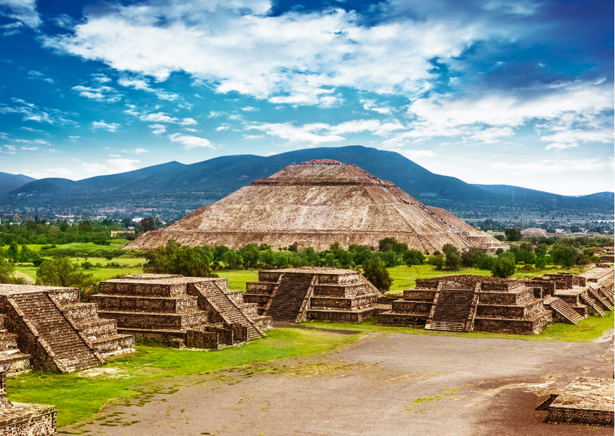 Teotihuacan, Piramidi Sole Luna Messico - america