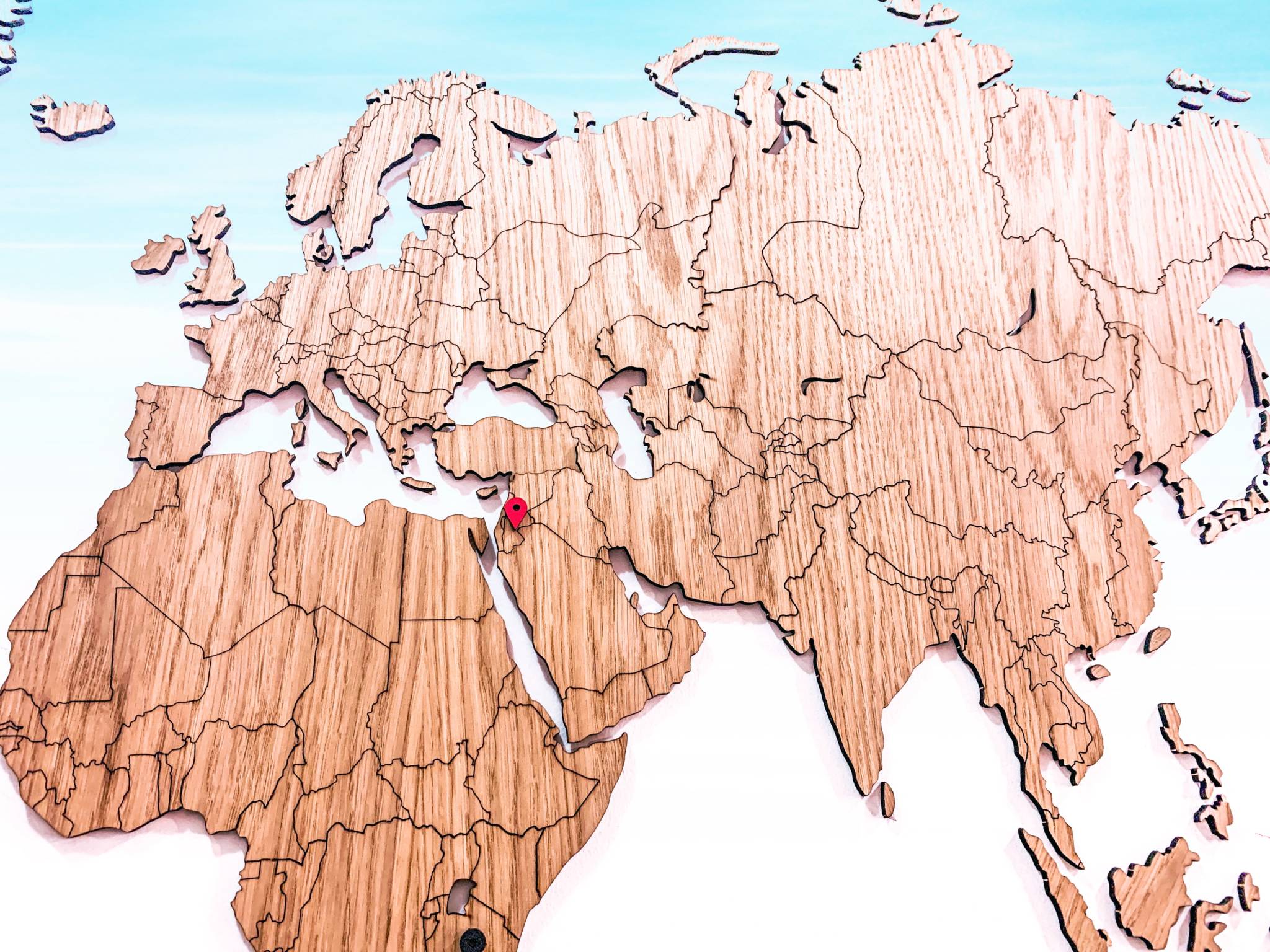 La mappa del mondo dove segnare viaggi e Paesi visitati